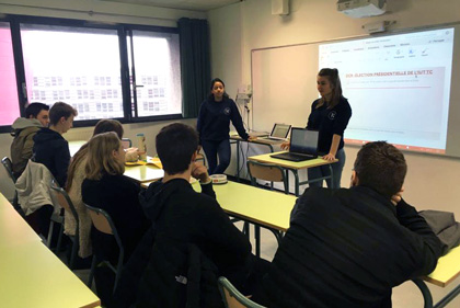 Journée d'immersion à l'IUT en TC pour des lycéens de 