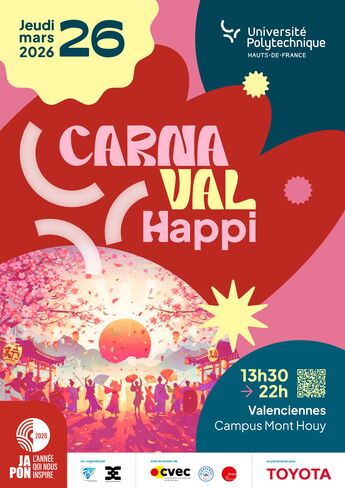 Carnaval Happi - Jeudi mars 2026 - 13h30 > 0h - Valenciennes - Campus Mont Houy