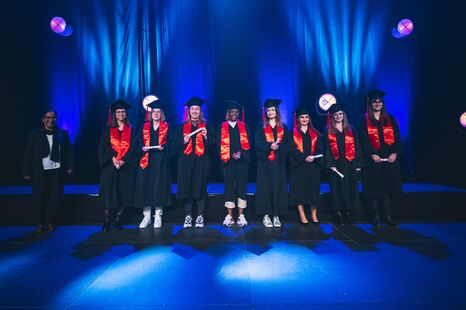 Photo de la cérémonie de remise de diplômes de l'ISH