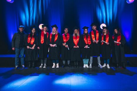 Photo de la cérémonie de remise de diplômes de l'ISH