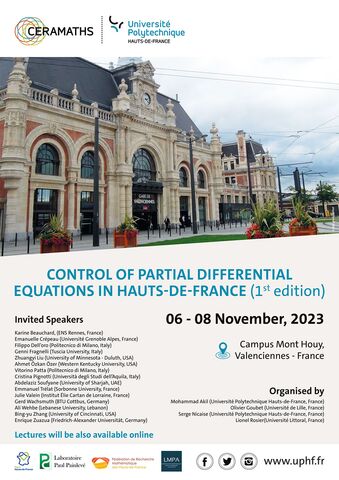 Control of Partial Differential Equations in Hauts-de-France