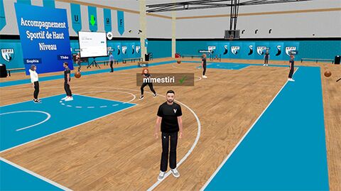 Terrain de basket - image virtuelle