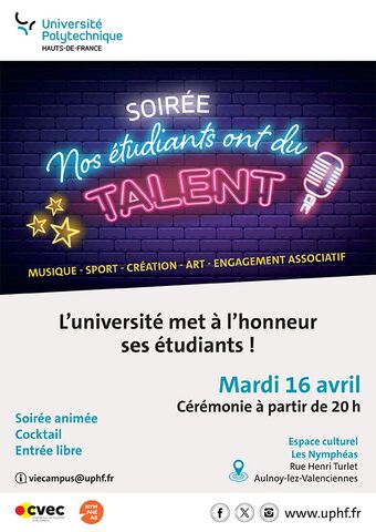 Nos étudiants ont du talent ! 2024 _ Affiche