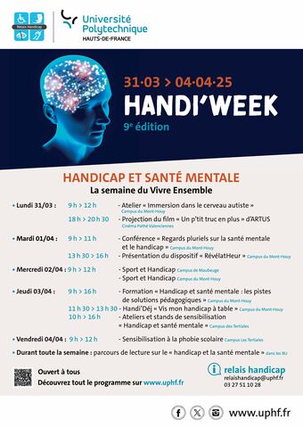 Handi'week 2025 - Affiche du programme