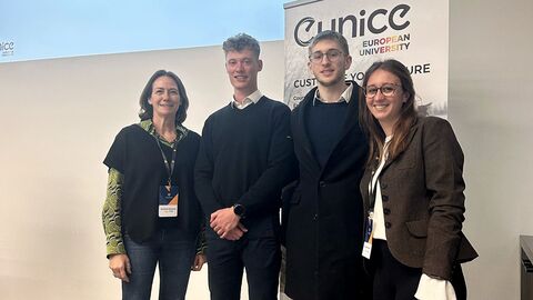 L’équipe UPHF à l'EUNICE Start Cup 2025