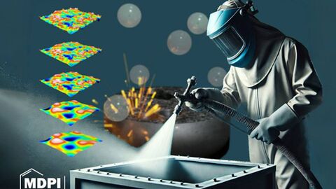 Fractal and fractional scale identification and interaction analysis in grit blasting via bootstrap