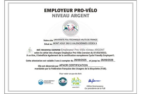 Label Employeur pro-vélo – niveau Argent