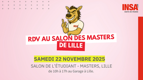 Salons de l'Étudiant Masters Lille 2025 INSA Hauts de France 